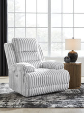 Bay Furniture Gallery - Ashley Furniture - Rhines Falls Living Room - DBL REC PWR Loveseat w/Console / Alloy - PC4280496